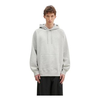 Wood Wood Hoodies & sweatvesten, Heren, Grijs, S, Katoen, Fred Hoodie