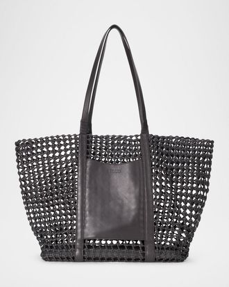 Staud Getaway Open-Weave Tote Bag