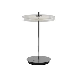 Umage Asteria Move LED Tischleuchte, Stahl poliert / Glas
