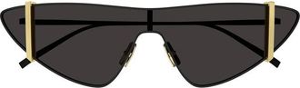 Saint Laurent SL536001 Shield Full Rim Sunglasses - Black
