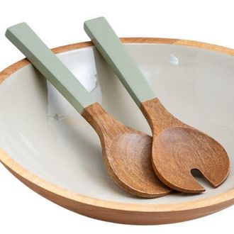 Be Home Madras Serving Set in Sage at Nordstrom