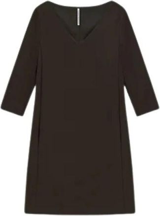 Liviana Conti Cintia Dress - Dames - Korte kleedjes - Bruin - L - Polyester - Kleedjes