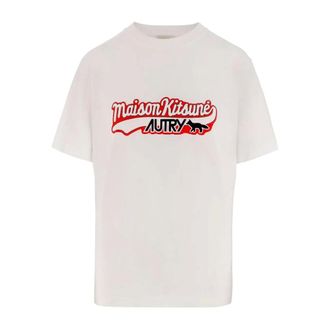Autry Varsity Tee-Shirt - female - Autry - T-Shirts - White - S - Tops