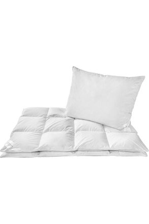 Billerbeck Bettenset, Wei&szlig;, Textil, F&uuml;llung: Federn, Daunen, 70x90 cm, f&uuml;r Hausstauballergiker geeignet, weich und anschmiegsam, Heimtextilien, Kopfpolster & Bet