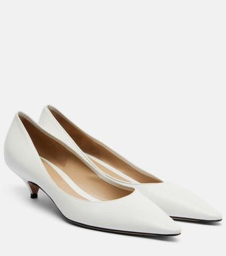 The Row Liisa Two leather pumps