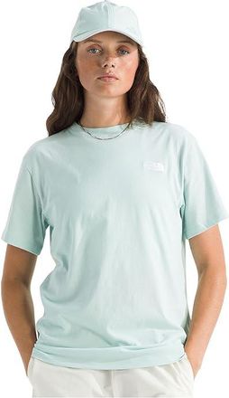 The North Face Evolution EMB Relaxed Short Sleeve T-Shirts Womens Clothing Opal Frost : XL, Cotton