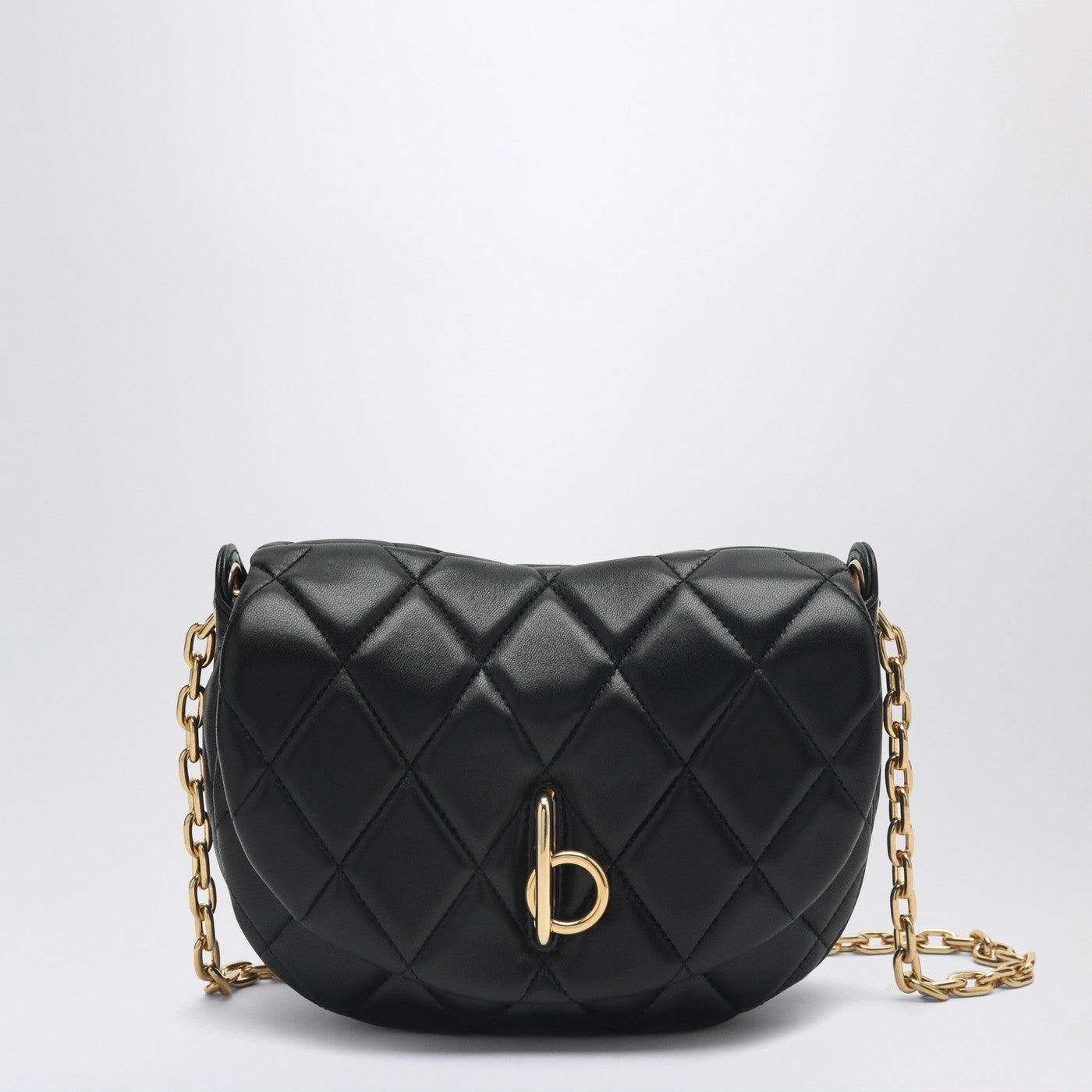 【関税＆送料込み】Burberry Black Leather Clip Shoulder Bag B Clip Shoulder Bag in Black - Women, Leather | Burberry