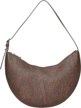 Etro Essential Medium Hobo Bag - Dames - Schoudertassen - Bruin - ONE Size - Leer - Tassen