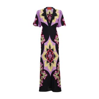 La DoubleJ Dames, Jurken, Veelkleurig, Maat: XS Zijde