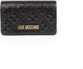 Love Moschino Womens BORSA Quilted Nappa PU Handbag, Black, Normale