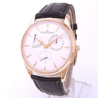 Jaeger-LeCoultre Pre-owned Jaeger LeCoultre Ultra Thin Reserve De Marche Beige Dial Mens Watch Q1372520