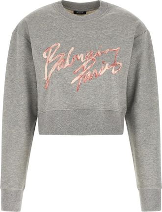 Balmain Mujer, Sudaderas, Gris, Talla: S