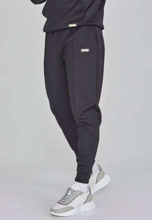 Siksilk Joggers elegantes negros para hombre SikSilk L