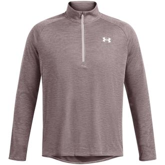 Under Armour Mens UA Tech Half Zip Long Sleeve Tetra Grey XXL