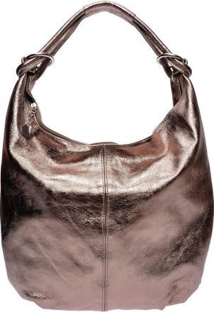 Anna Luchini Brons Rundleer Tas
