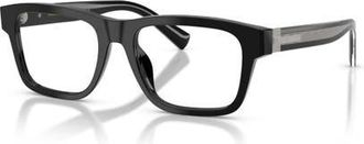 Dolce & Gabbana 51mm Rectangle optical glasses in Black at Nordstrom