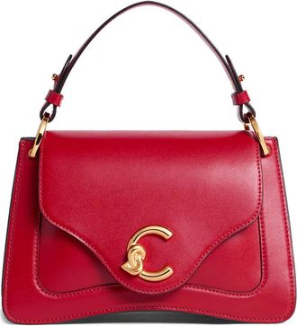 Coccinelle Borsa a spalla C-Me piccola con applicazione - Rosso