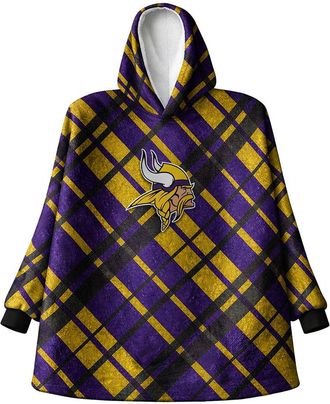 Pegasus Sports Minnesota Vikings Nfl Team Hooded Sherpa Blanket