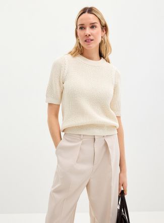Saint Tropez Womens Pure cotton shaker-rib sweater