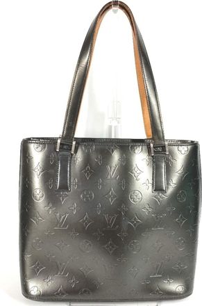 Louis Vuitton Black Monogram Mat Shoulder Bag Tote Bag (Pre-Owned)