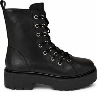 Pinko Platte Schoenen - Dames - Veterlaarzen - Zwart - 36 EU - Schoenen