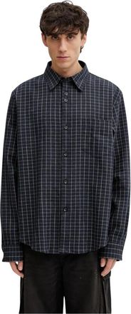 Wales Bonner Linnen Shirt - Heren - Casual Overhemden - Blauw - M - Linnen - Overhemden