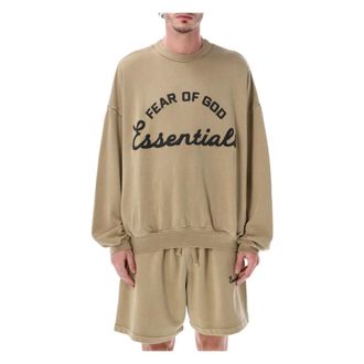 Fear of God Sweatshirts, male, Beige, Size: XL Training 90s Crewneck Sweatshirt