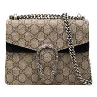 Gucci Pre-owned Dionysus Crossbody - Dames - Pre-owned - Beige - Maat: ONE Size Leer