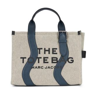 Marc Jacobs Wavy Canvas Medium Tote Bag - Dames - Shoppers - Beige - ONE Size - Tassen