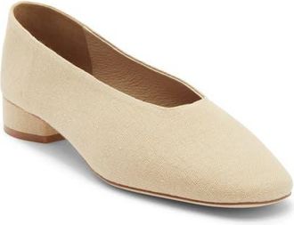 Jeffrey Campbell Trustee Pump in Beige Canvas at Nordstrom, Size 7.5