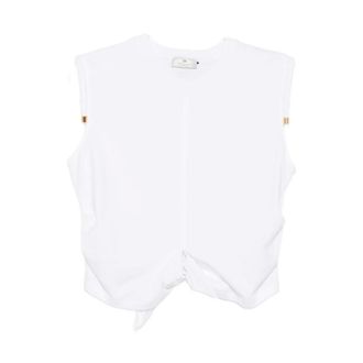 Elisabetta Franchi Dames, Tops, Wit, Maat: S