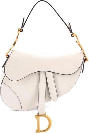 Dior Saddle Handbag Leather Mini shoulder bag - Beige