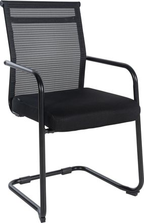 Clp Silla Cantilever Denny En Tela & Malla Negro