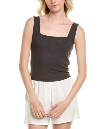 Barefoot Dreams Malibu Collection Ultra Soft Rib Cropped Tank
