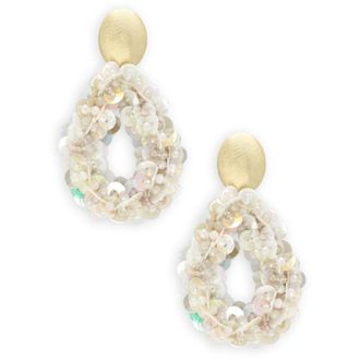 Lott. Gioielli Lott. Gioielli, Accessoires, Dames, Geel, ONE Size, Sequin Drop Oorbellen