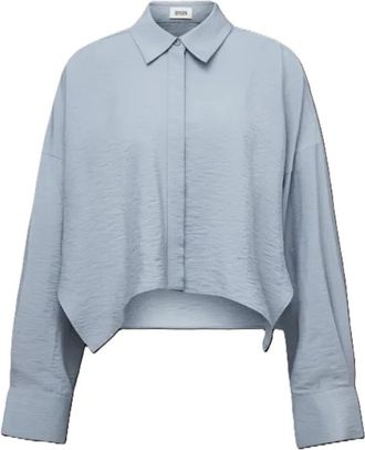 Drykorn Oshia 10 Blouse - Dames - Overhemden - Blauw - S - Overhemden