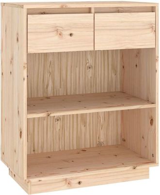 vidaXL Mesa consola de madera maciza de pino 60x34x75 cm Vidaxl