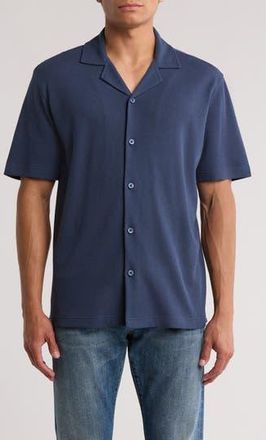 Abound Thermal Knit Camp Shirt in Navy Spellbound at Nordstrom Rack, Size Xx-Large