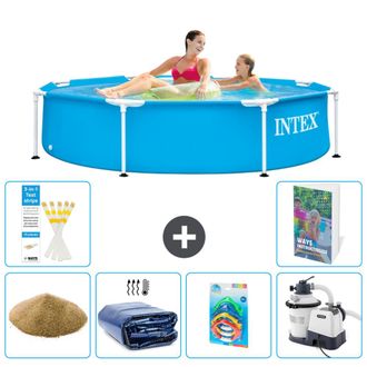 Intex Piscina Con Estructura Redonda - 244x51 Cm - 7-piezas S36