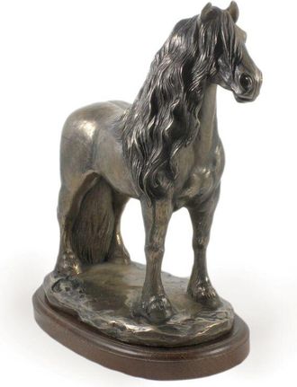 OEM Caballo Fris&oacute;n Ii: Estatuilla Con Un Caballo, Silueta De Un Caballo Sobre Madera, Prestigioso Premio En El Concurso De Marcas Art-dog
