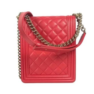 Chanel Pre-owned Vintage Pochette Schoudertas - Dames - Pre-owned - Rood - Maat: ONE Size Leer