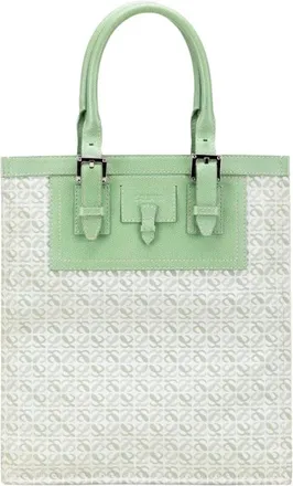 Loewe Pre-owned Printed Tote Bag - Dames - Vintage Shopper - Groen - ONE Size - Vintage