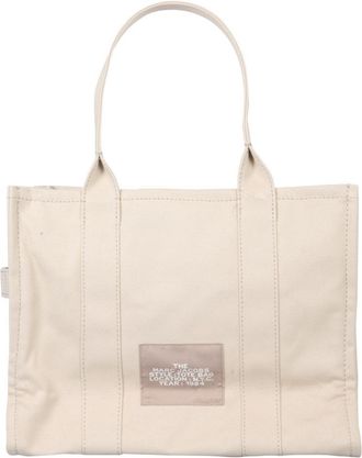 Marc Jacobs Womens Tote The Beige Cotton Handbags Hand Bags