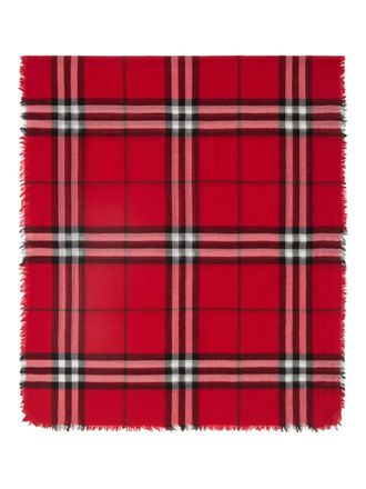 Burberry wool scarf - unisex - Wool - OS - Red