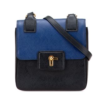 Prada Crossbody Twee Kleurige Flap Tas