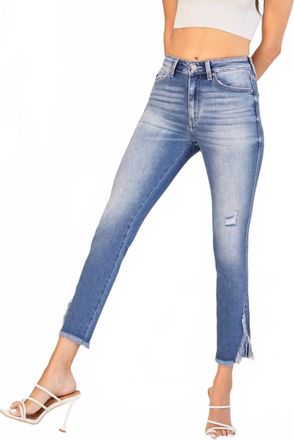 Kancan Geneva High Rise Ankle Skinny Jeans In Faded Medium Wash