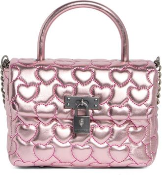 Kurt Geiger Mini Brixton Heart Quilted Top Handle Bag in Pink at Nordstrom Rack