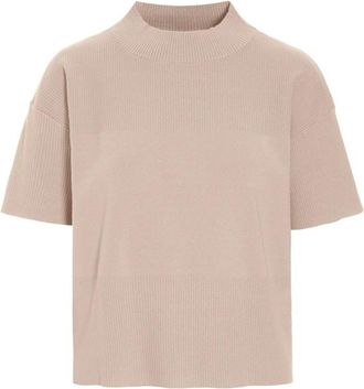 Bitte Kai Rand Truien - Dames - Ronde hals truien - Beige - 2XL - Truien & Vesten