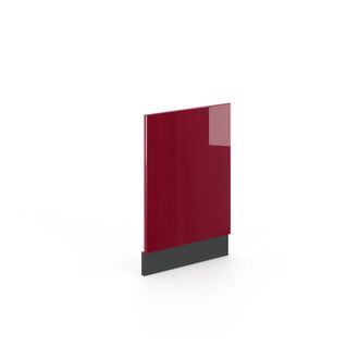Vicco Panel Frontal Fame-line, Rojo Burdeos Alto Brillo, 45 Cm Sin Encimera