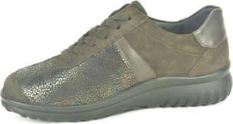 Semler Schoenen, Dames, Veelkleurig, 35 1/2 EU, Bruin +stretch-print N.+Tiret